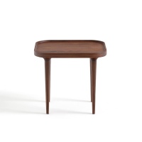 Стол Журнальный из массива орехового дерева маленький Magosia единый размер каштановый AM.PM  фото, kupilegko.ru